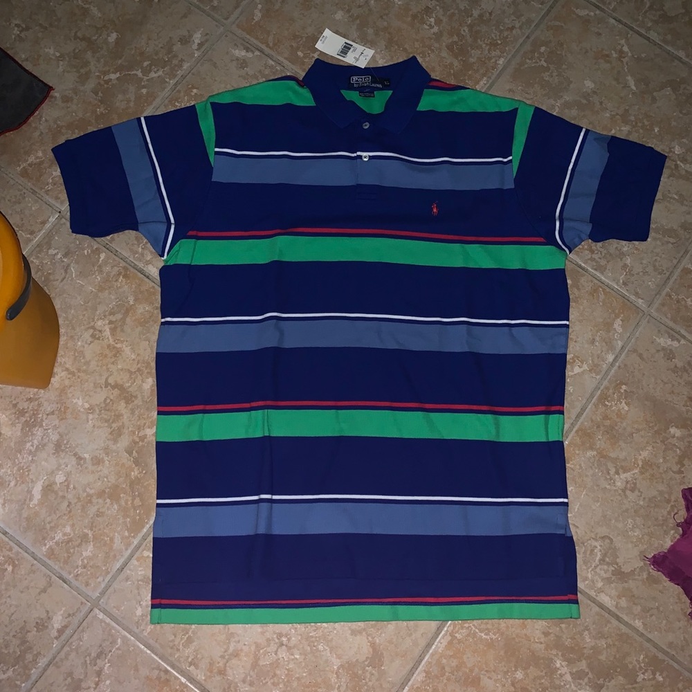 Vintage polo striped Ralph Lauren shirt size XL